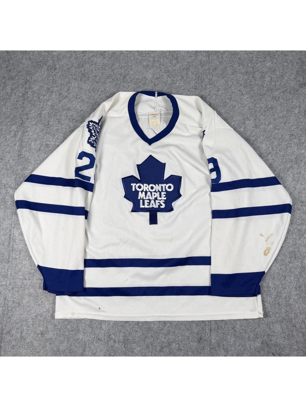 Vintage 90s CCM 1992-93 NHL Felix Potvin Toronto Maple Leafs Home Jersey Size XL